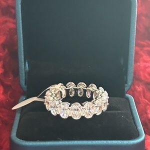 Oval Diamond Eternity Band